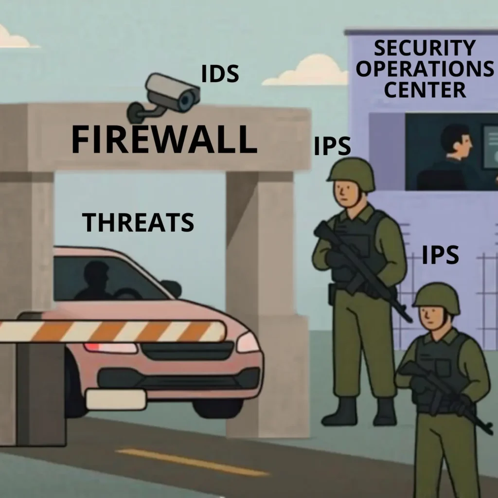 what is ids and ips in cyber security - how to detect and stop cyber attacks understanding ids and ips in network security - cybersecurity services in dubai - it amc services in dubai - itserve
